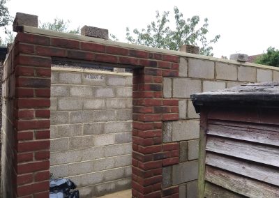 Knock Down Old Wooden Garage & re Build Brick Block